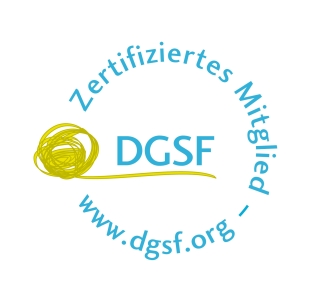 Logo der DGSF als zertifiziertes Mitglied